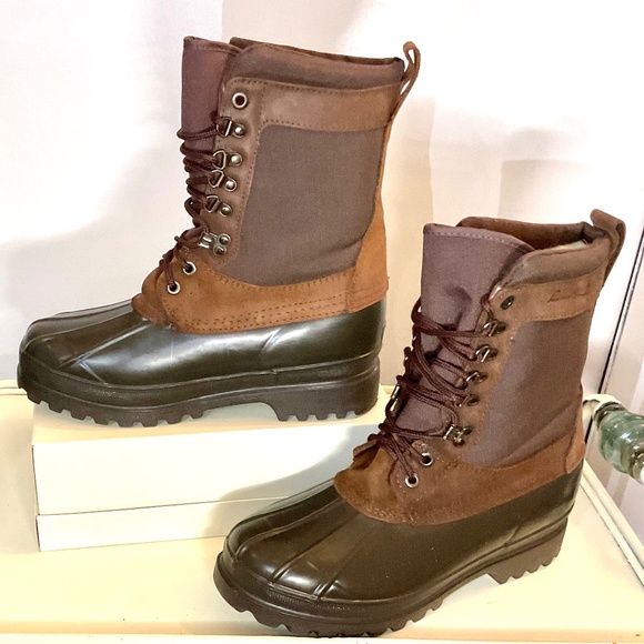 Eddie Bauer Winter Rain Duck Boots Size 10 - Picture 1 of 12